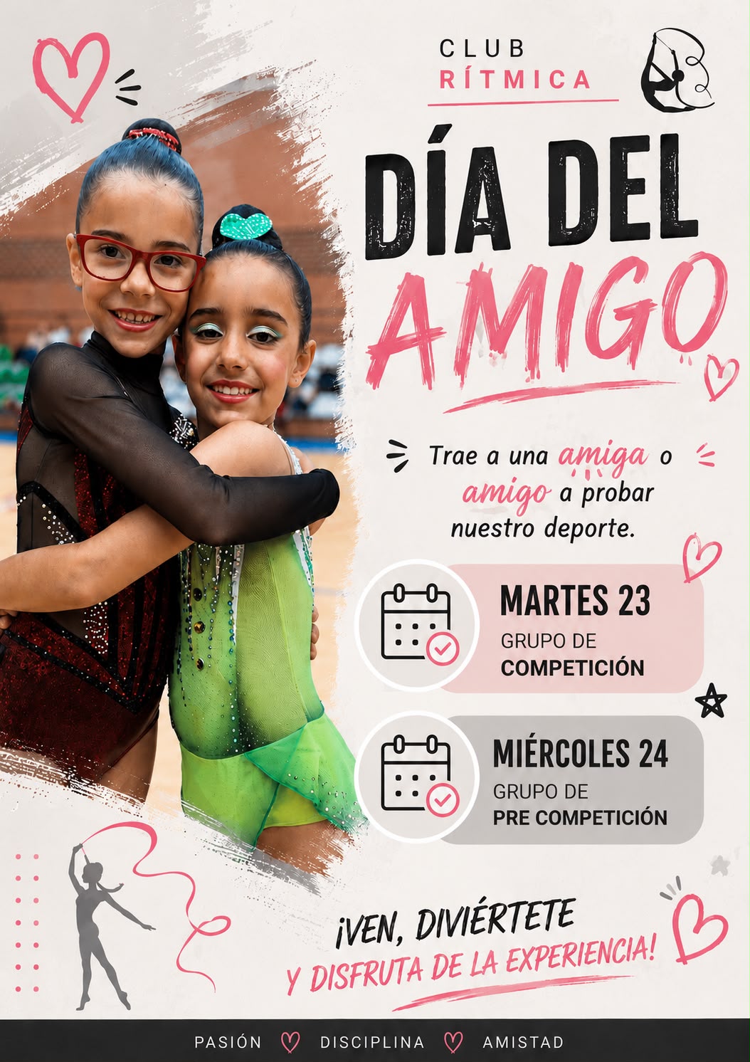 ¡DÍA DEL AMIGO CLUB RITMICA KALEYN! 1 Dia del amigo club rítmica Kaleyn